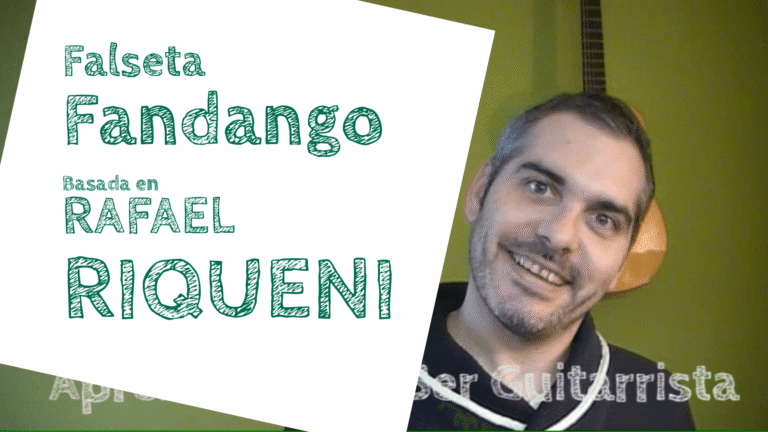 Falseta de Fandango basée sur Rafael Riqueni