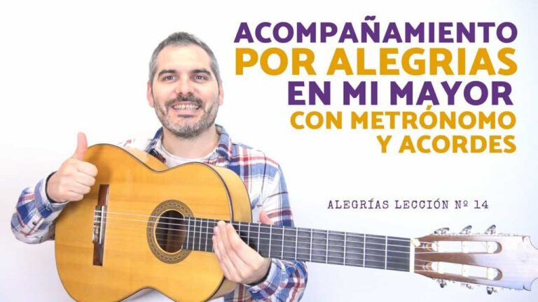 Accompagnement du Cante por Alegrías « por arriba » en Mi – N° 14